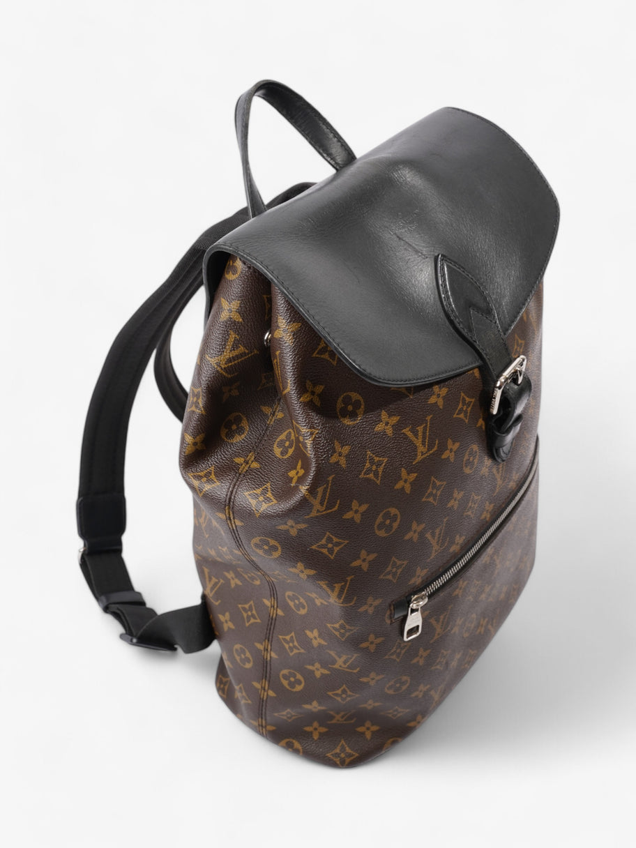 Louis Vuitton Macassar Backpack Black / Monogram Coated Canvas Image 7