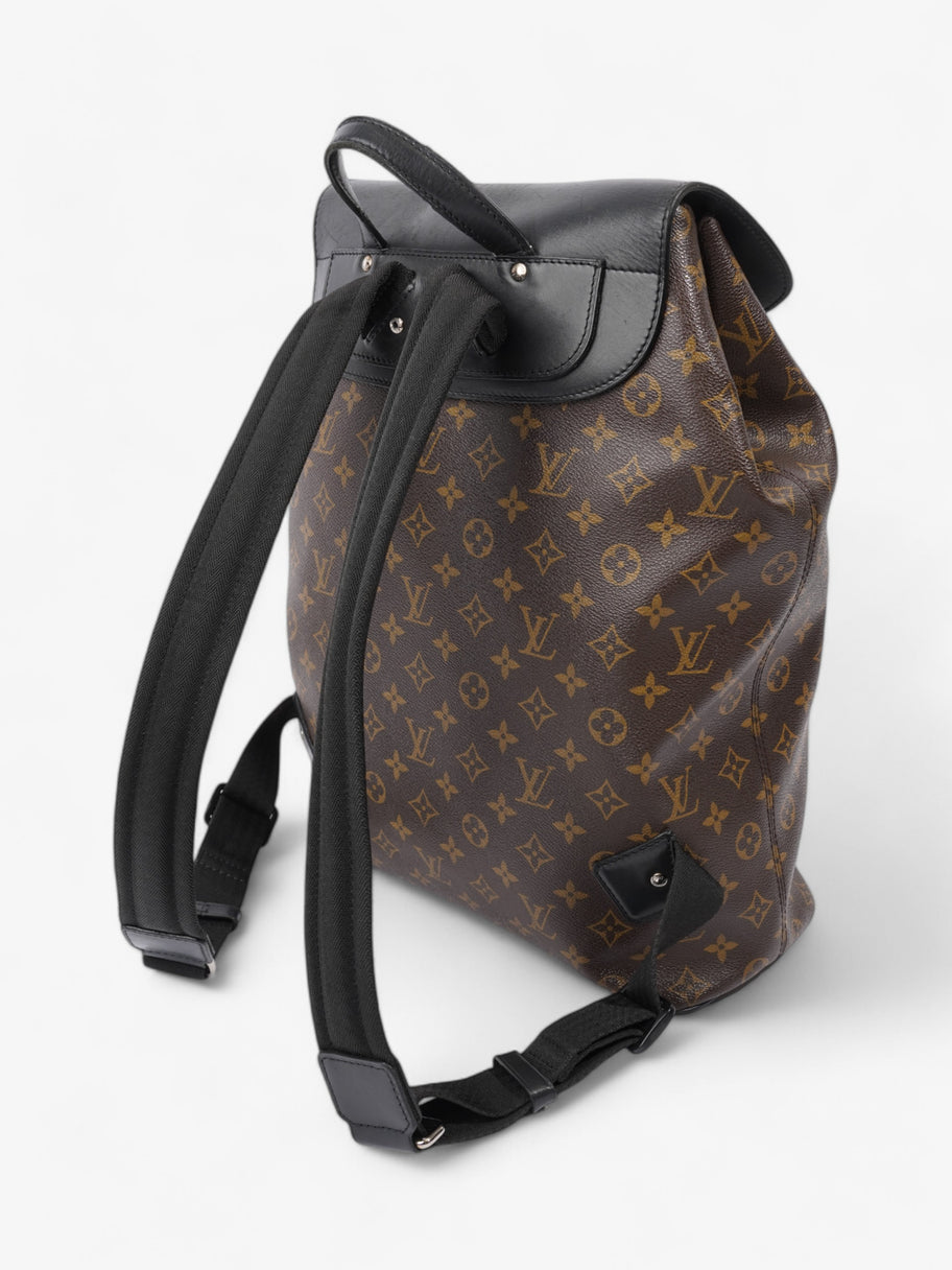 Louis Vuitton Macassar Backpack Black / Monogram Coated Canvas Image 8