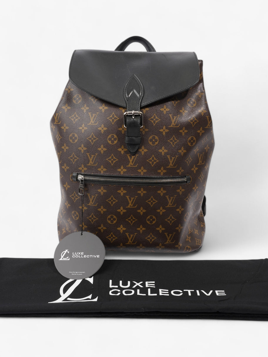 Louis Vuitton Macassar Backpack Black / Monogram Coated Canvas Image 10