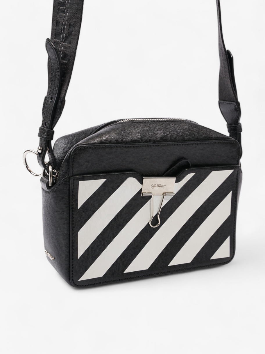 Off White Binder Clip Diag Belt Bag Black / White Leather Image 7