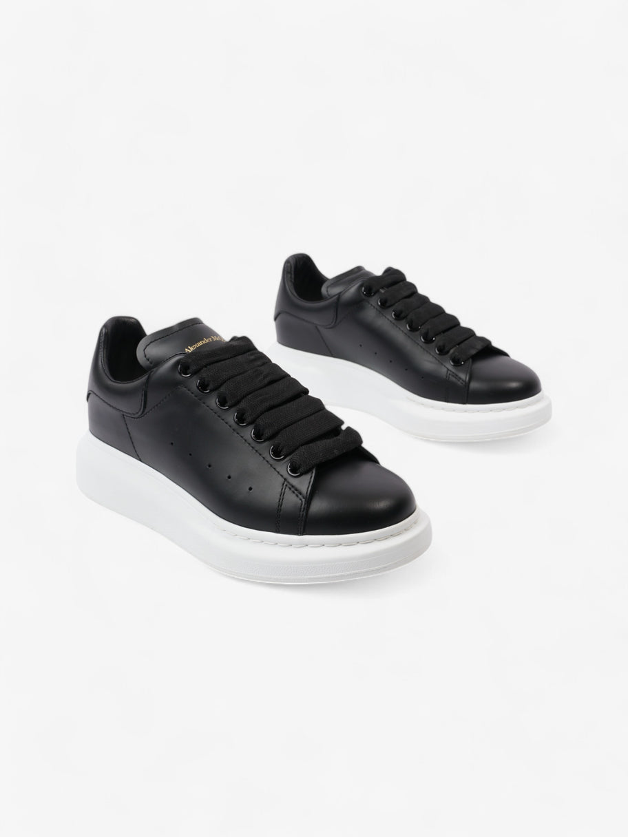 Alexander McQueen Oversized Sneakers Black Leather EU 37.5 UK 4.5 Image 2