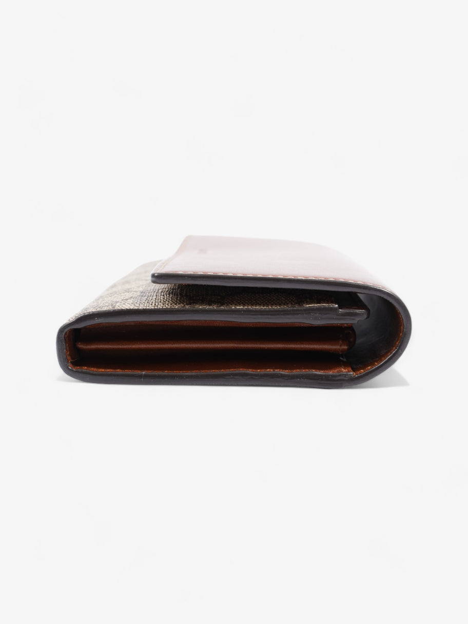 Gucci Continental Wallet Brown / GG Supreme Calfskin Leather Image 3