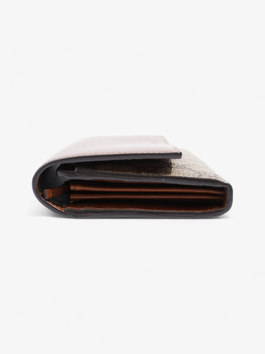 Gucci Continental Wallet Brown / GG Supreme Calfskin Leather Image 4