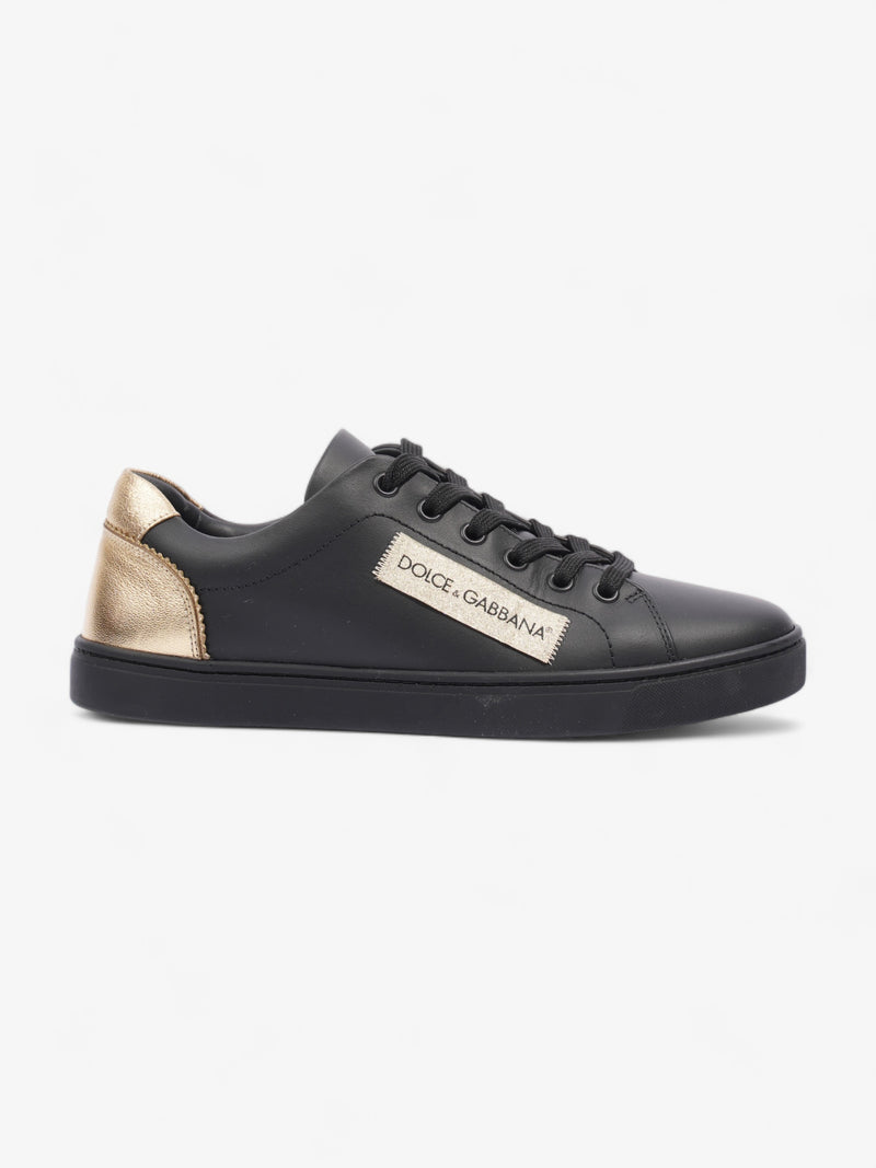  Low-top Sneakers Black / Gold Leather EU 38 UK 5