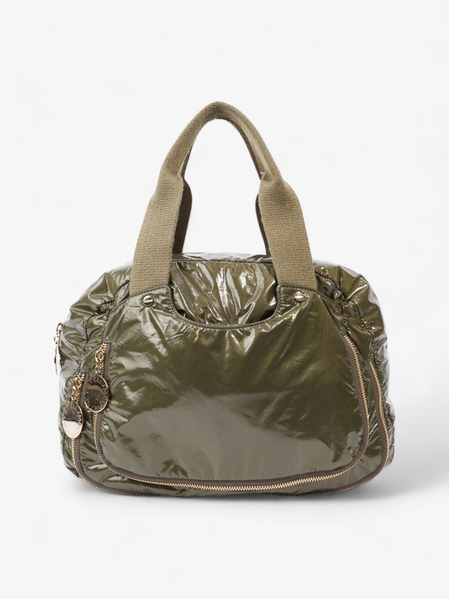 Stella McCartney Nirvana Bowling Bag Khaki Nylon Image 4