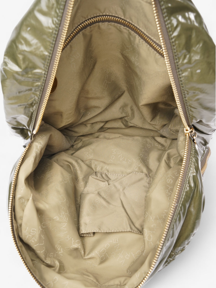 Stella McCartney Nirvana Bowling Bag Khaki Nylon Image 8