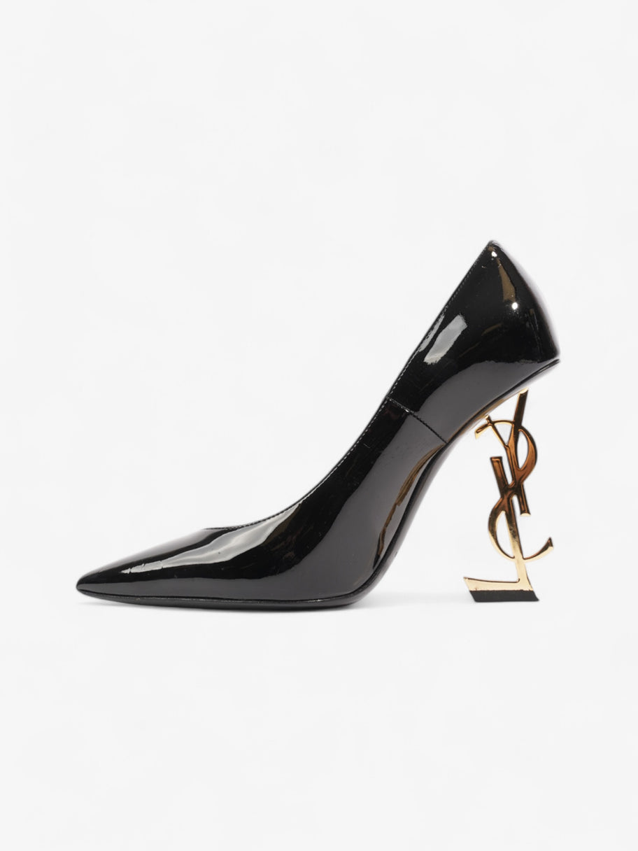 Saint Laurent Opyum 110mm Black / Gold Patent Leather EU 38 UK 5 Image 3