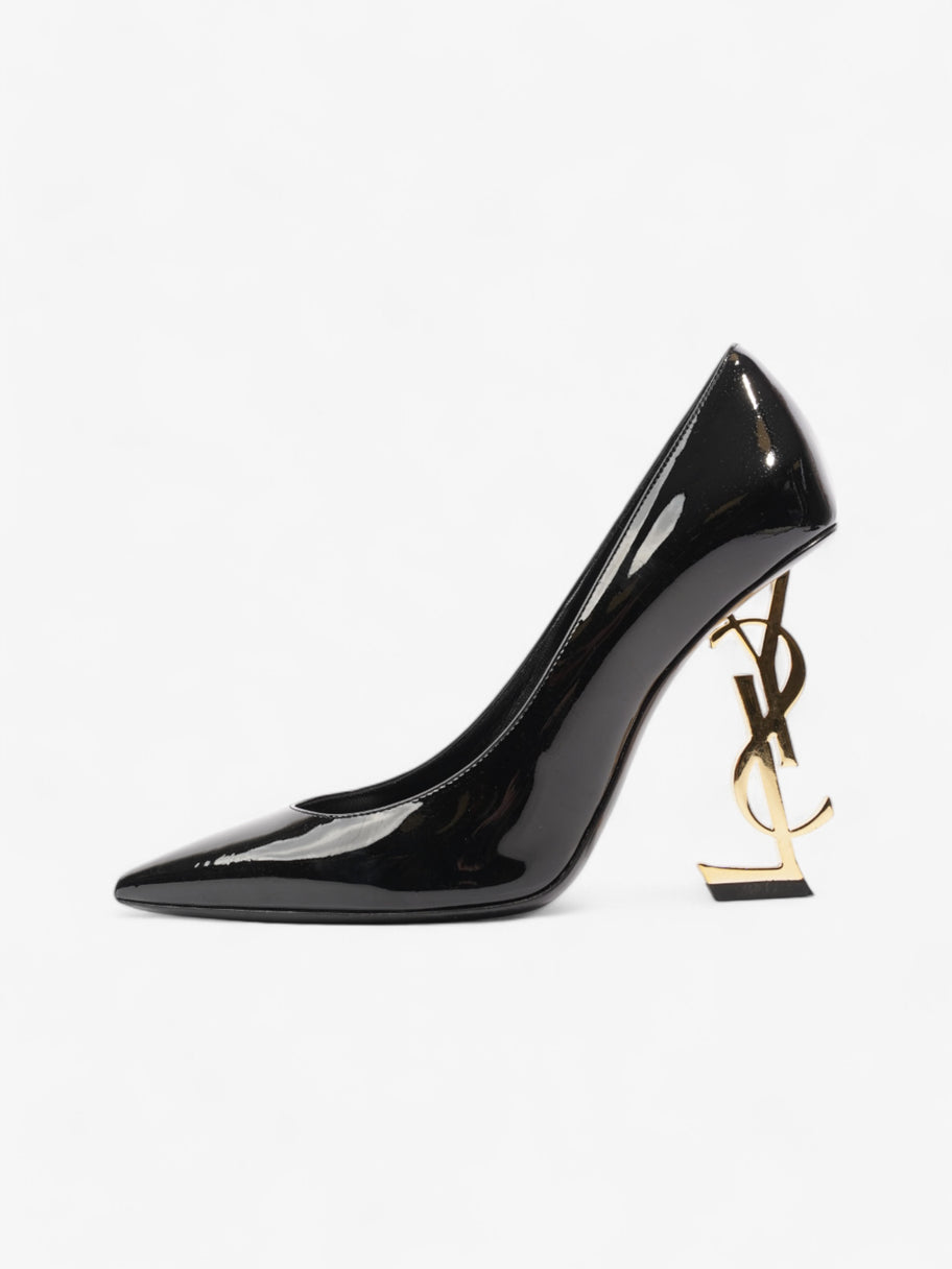 Saint Laurent Opyum 110mm Black / Gold Patent Leather EU 38 UK 5 Image 5