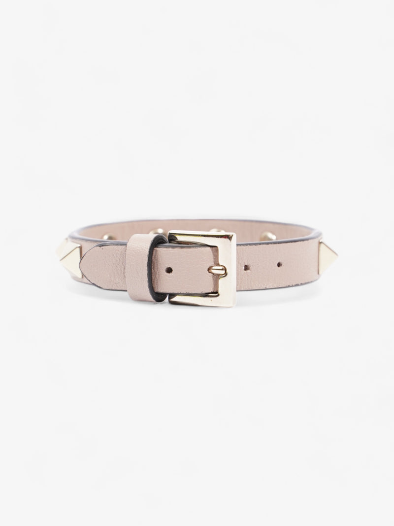  Valentino Rockstud Bracelet Dusty Pink Leather