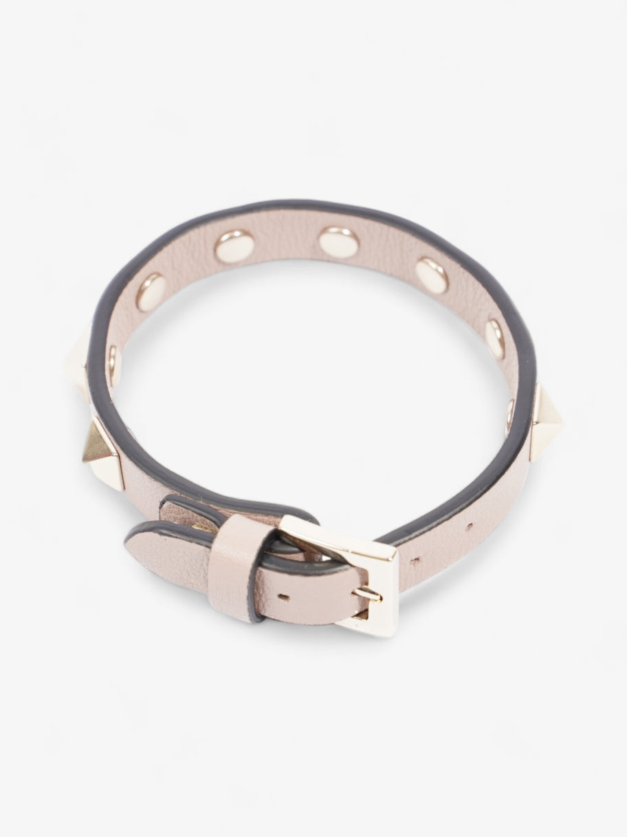 Valentino Rockstud Bracelet Dusty Pink Leather Image 2