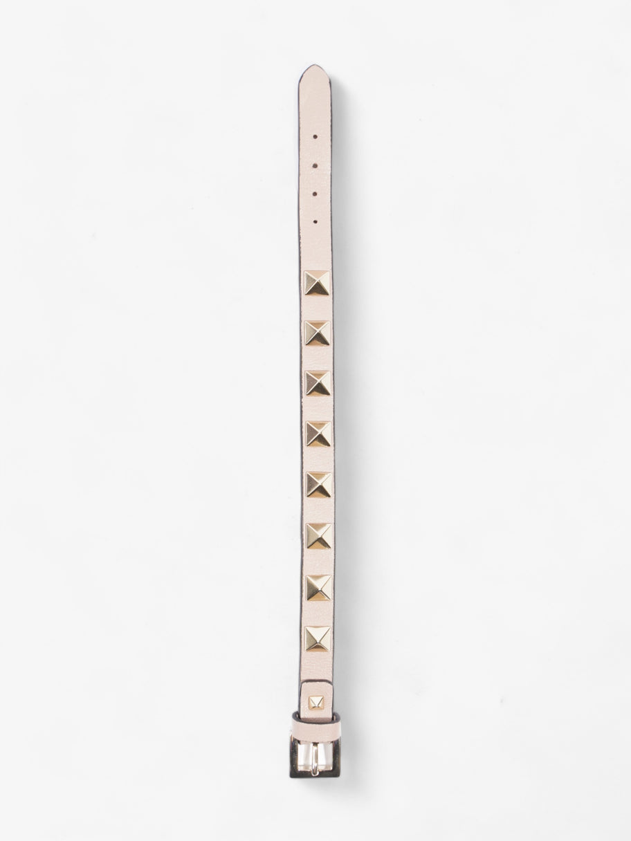 Valentino Rockstud Bracelet Dusty Pink Leather Image 3