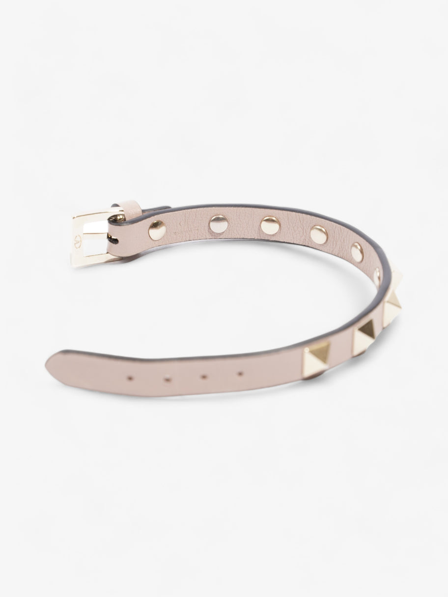 Valentino Rockstud Bracelet Dusty Pink Leather Image 4