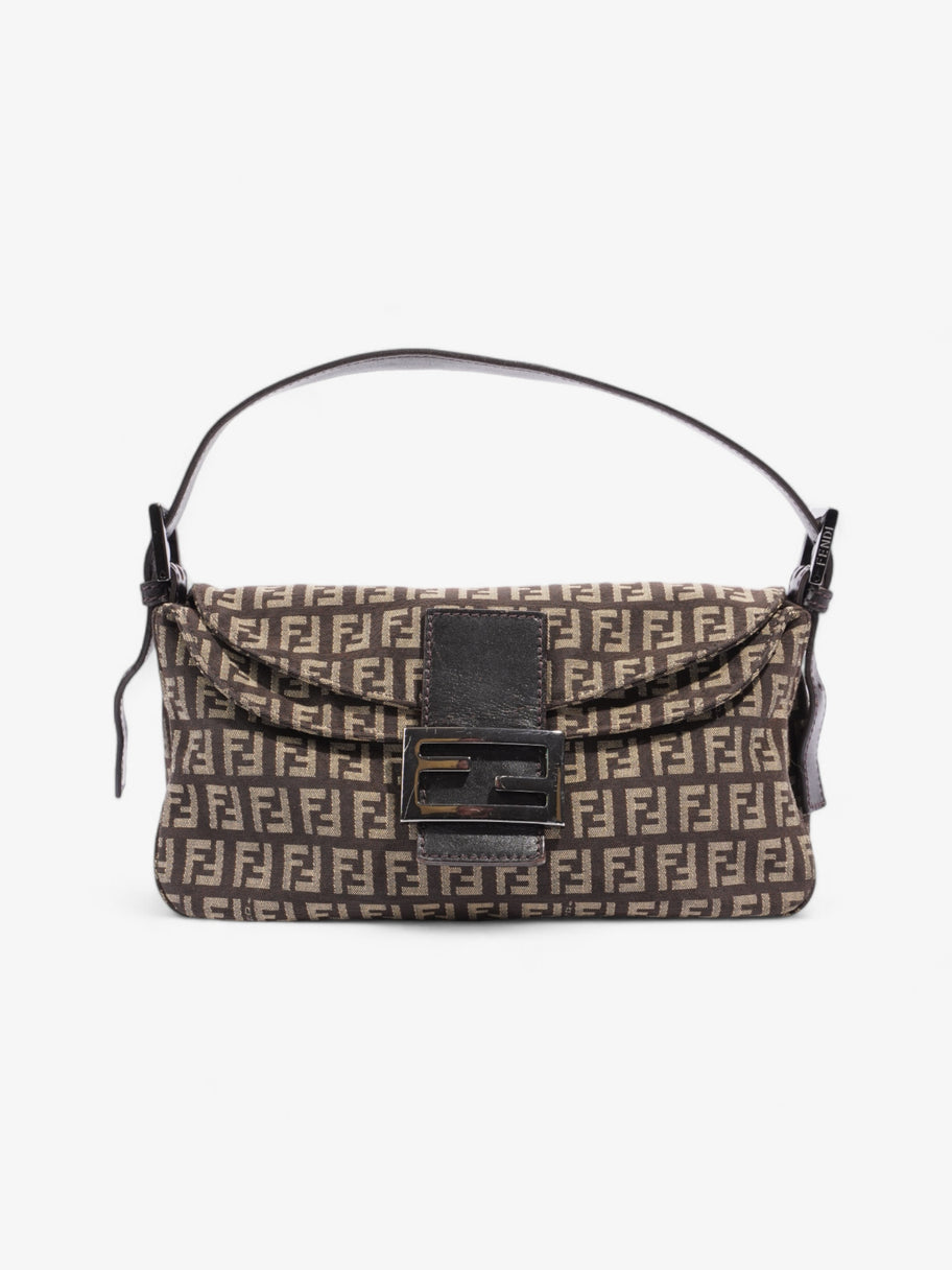 Fendi Baguette Brown / Beige Canvas Image 1