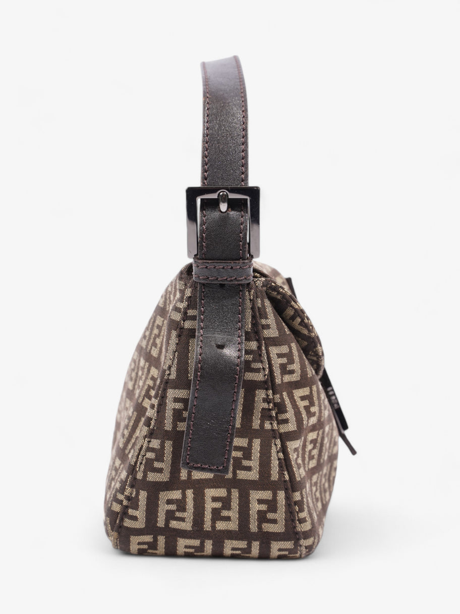 Fendi Baguette Brown / Beige Canvas Image 5