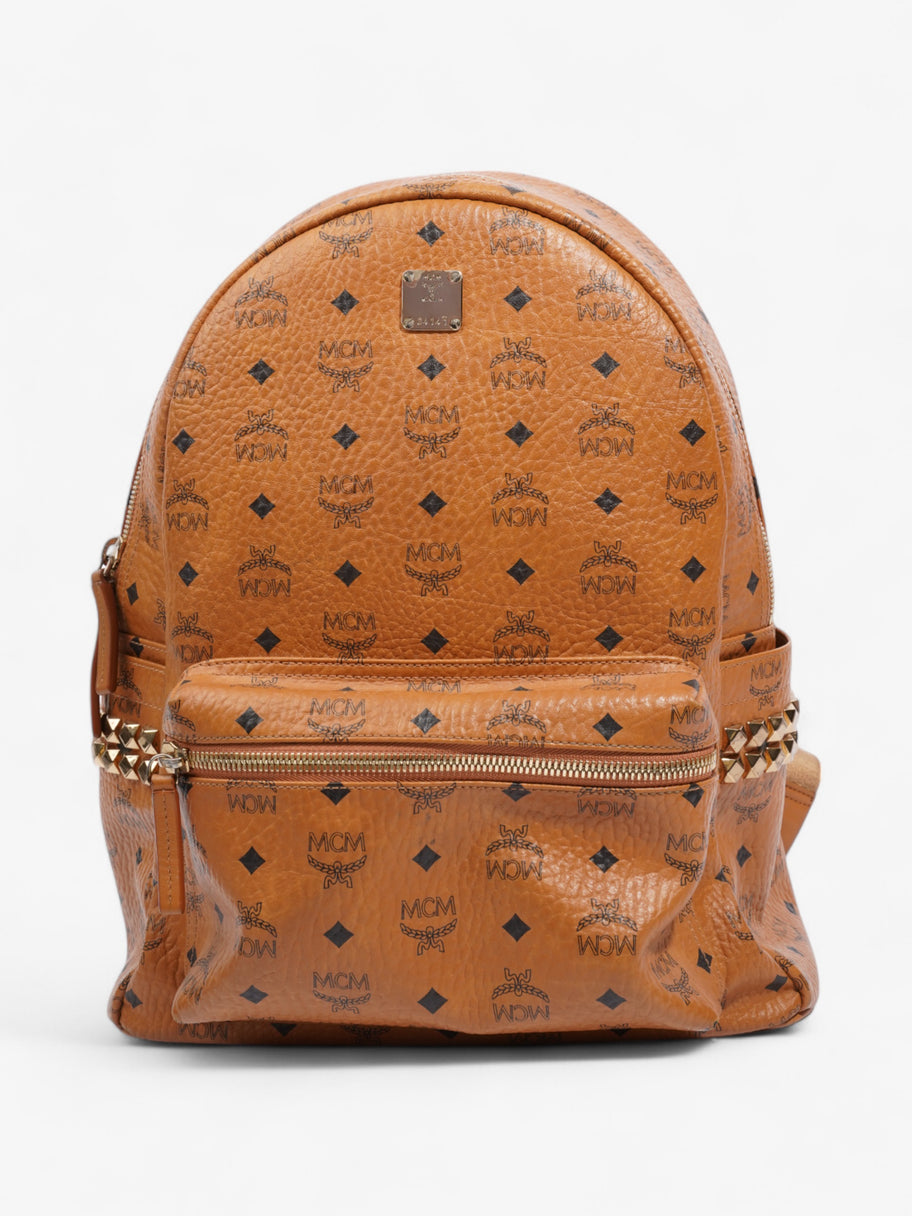 MCM Stark Backpack Cognac Leather Medium Image 1