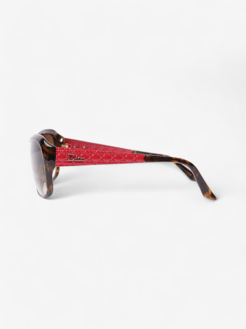  Christian Dior Dior Coquette 2 Sunglasses Tortoise Shell / Red Acetate 130mm