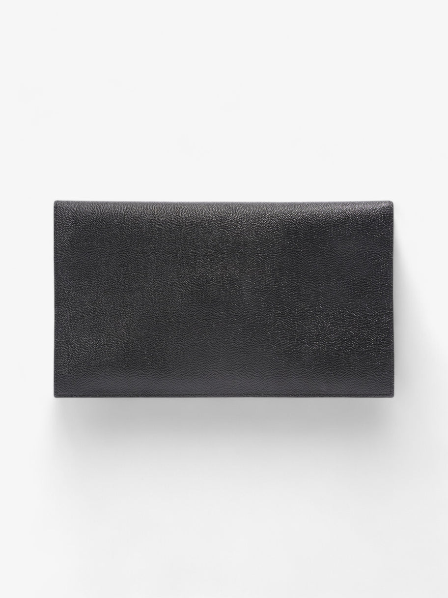 Saint Laurent Uptown Clutch Black Grained Leather Image 3