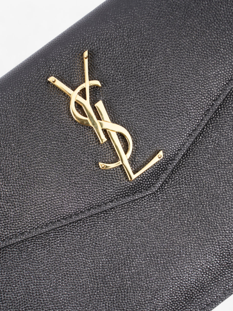 Saint Laurent Uptown Clutch Black Grained Leather Image 4