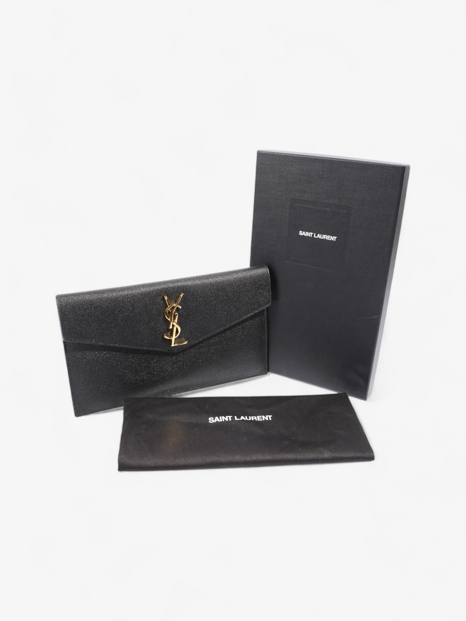 Saint Laurent Uptown Clutch Black Grained Leather Image 6