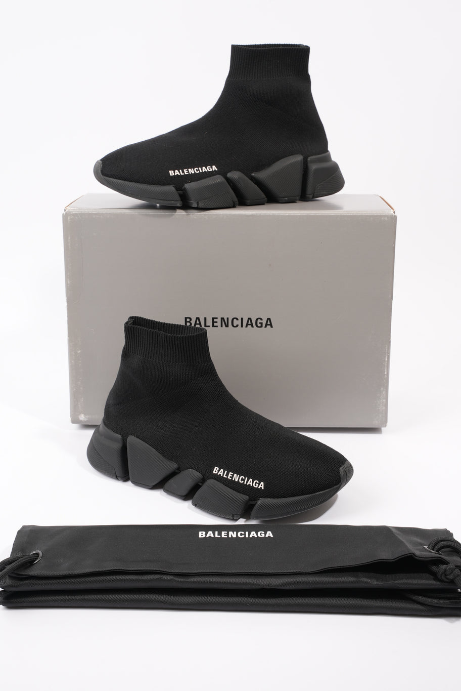 Balenciaga Speed 2.0 Sneakers Black Knit EU 37 UK 4 Image 11