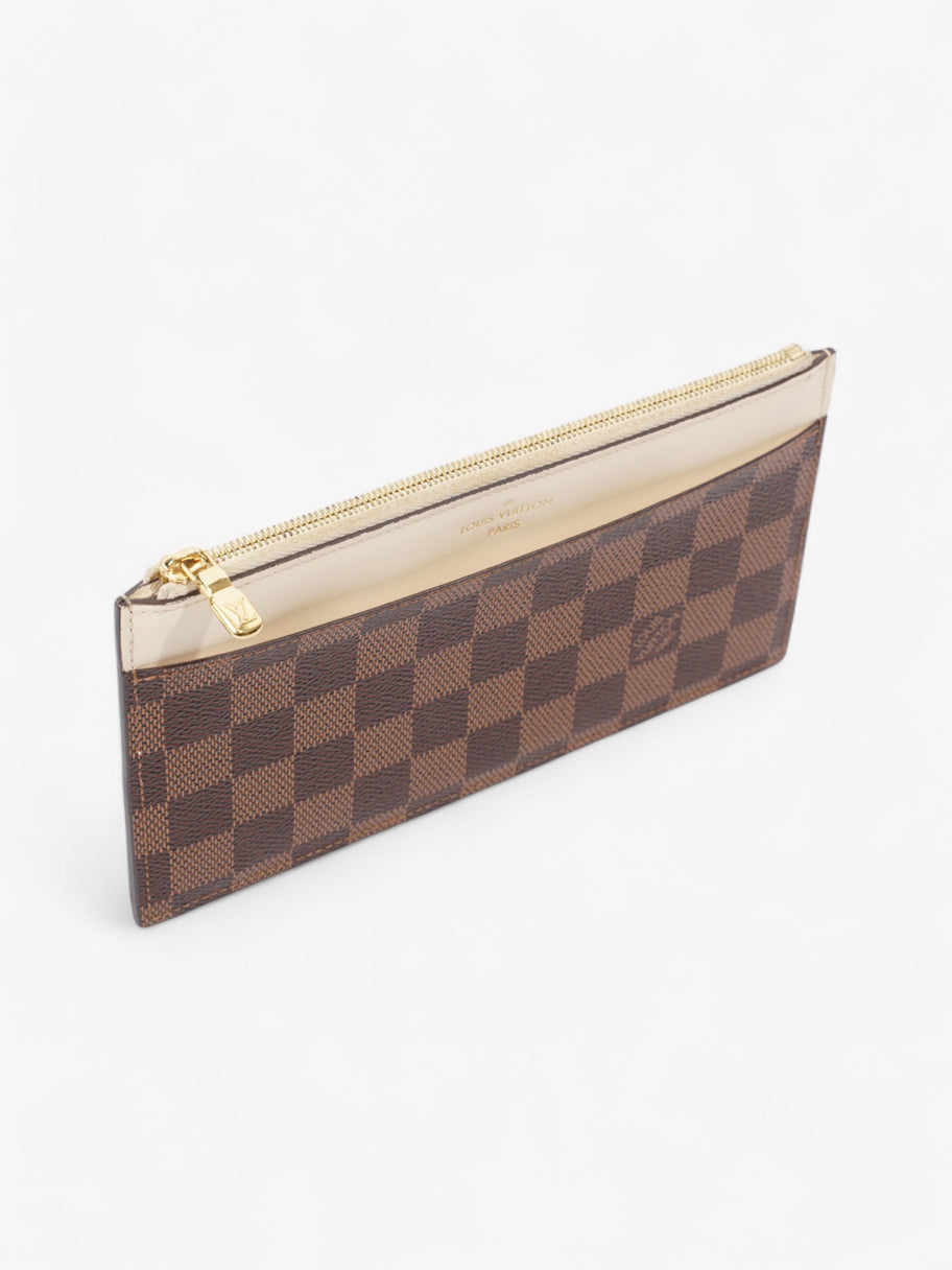 Louis Vuitton Slim Purse Damier Ebene / Cream Canvas Image 6