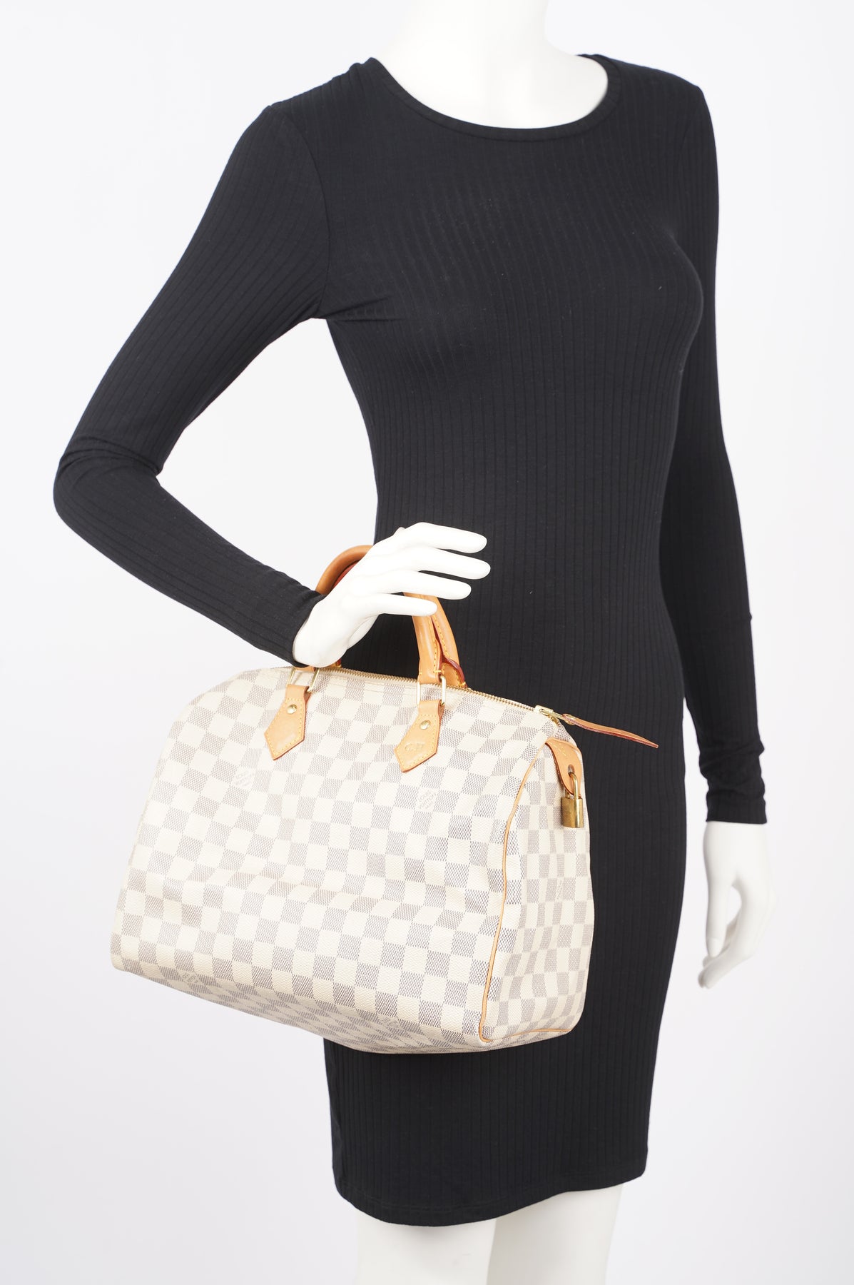 Louis Vuitton Womens Speedy Damier Azur 30 – Luxe Collective