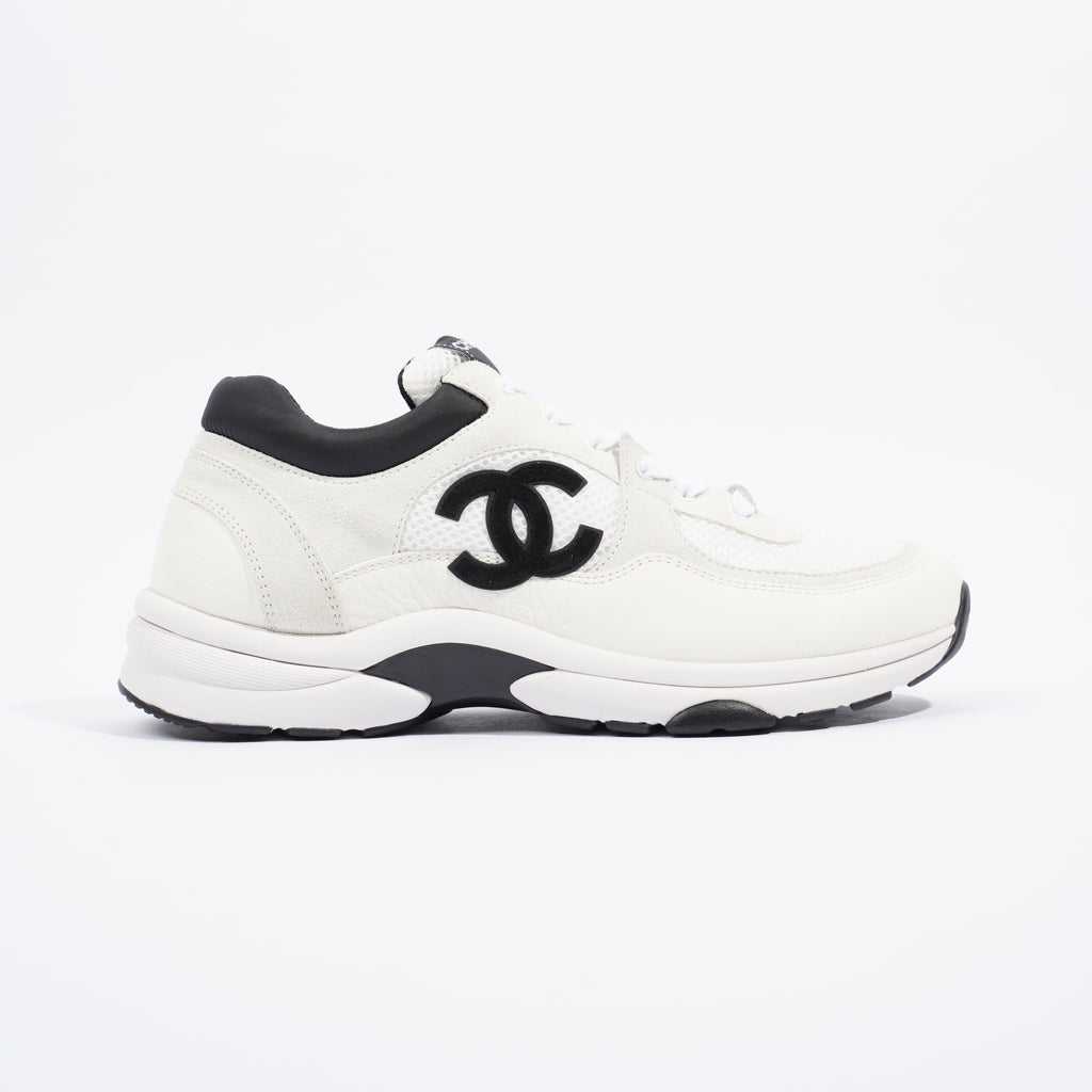 Chanel black 2024 trainers womens