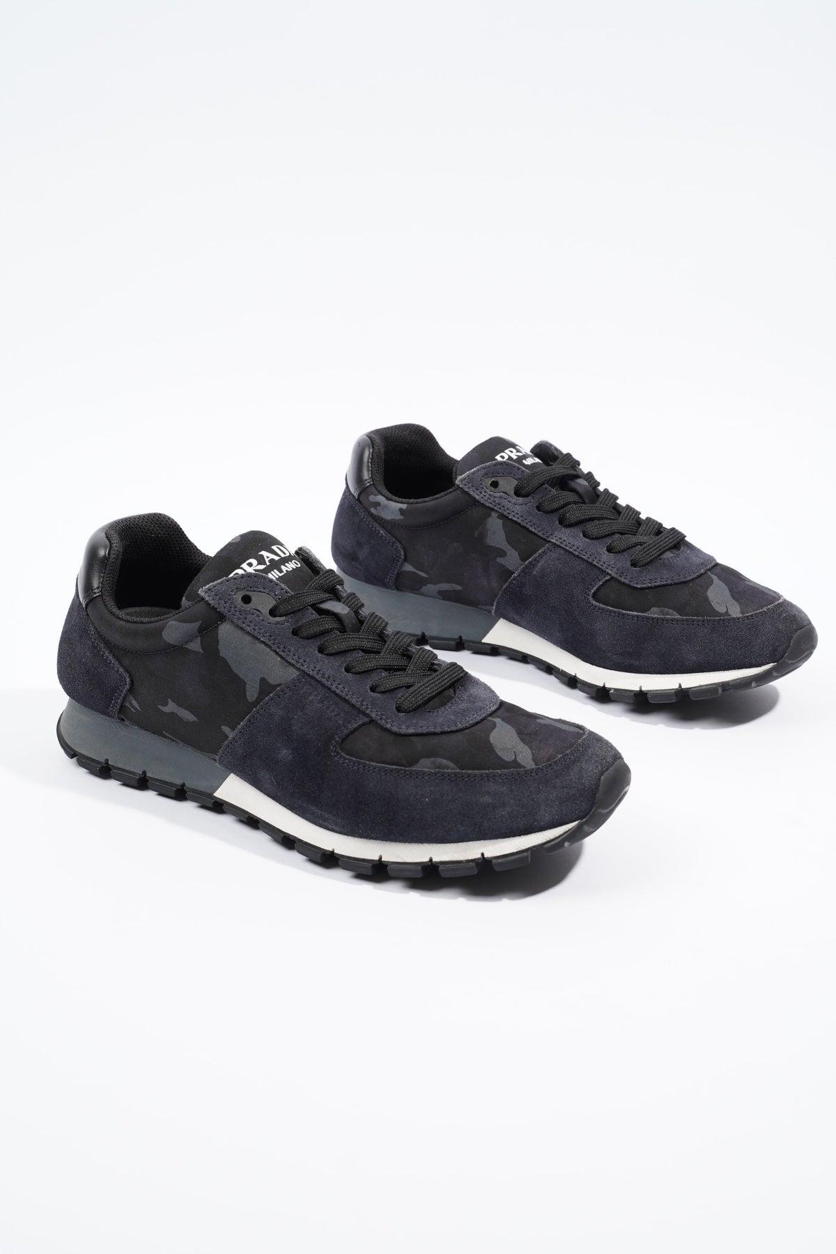 Navy prada cheap runners