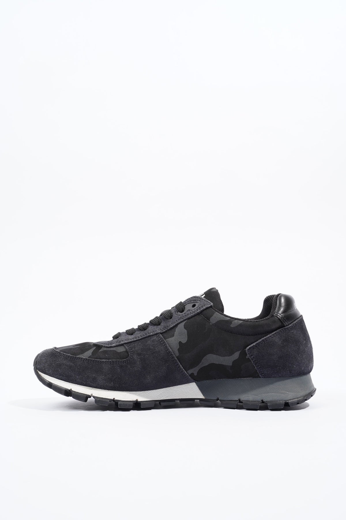 Prada camo runners hot sale navy suede