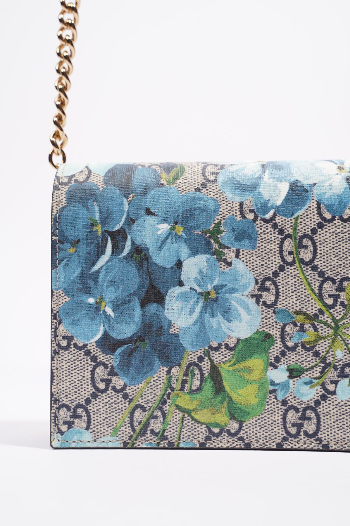 Gucci GG Blooms Canvas Duffle Bag in Blue