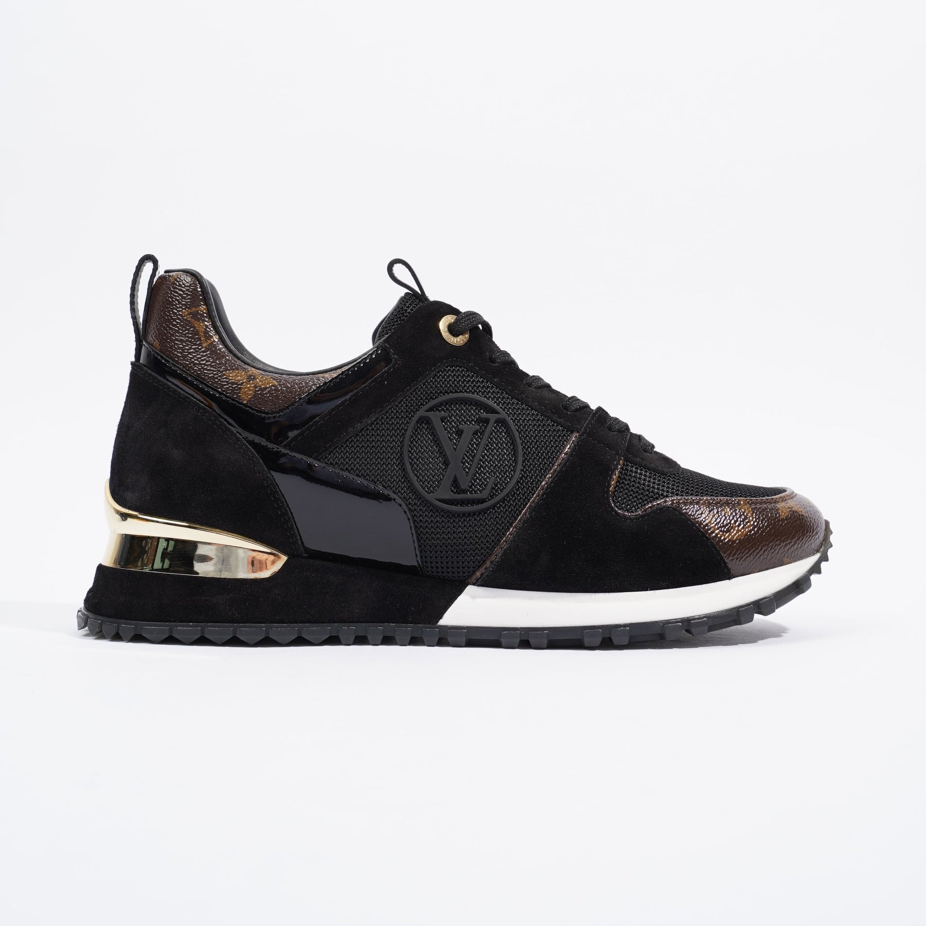 Sneakers Louis Vuitton Louis Vuitton Womens Run Away Black / Monogram EU 38.5 / UK 5.5