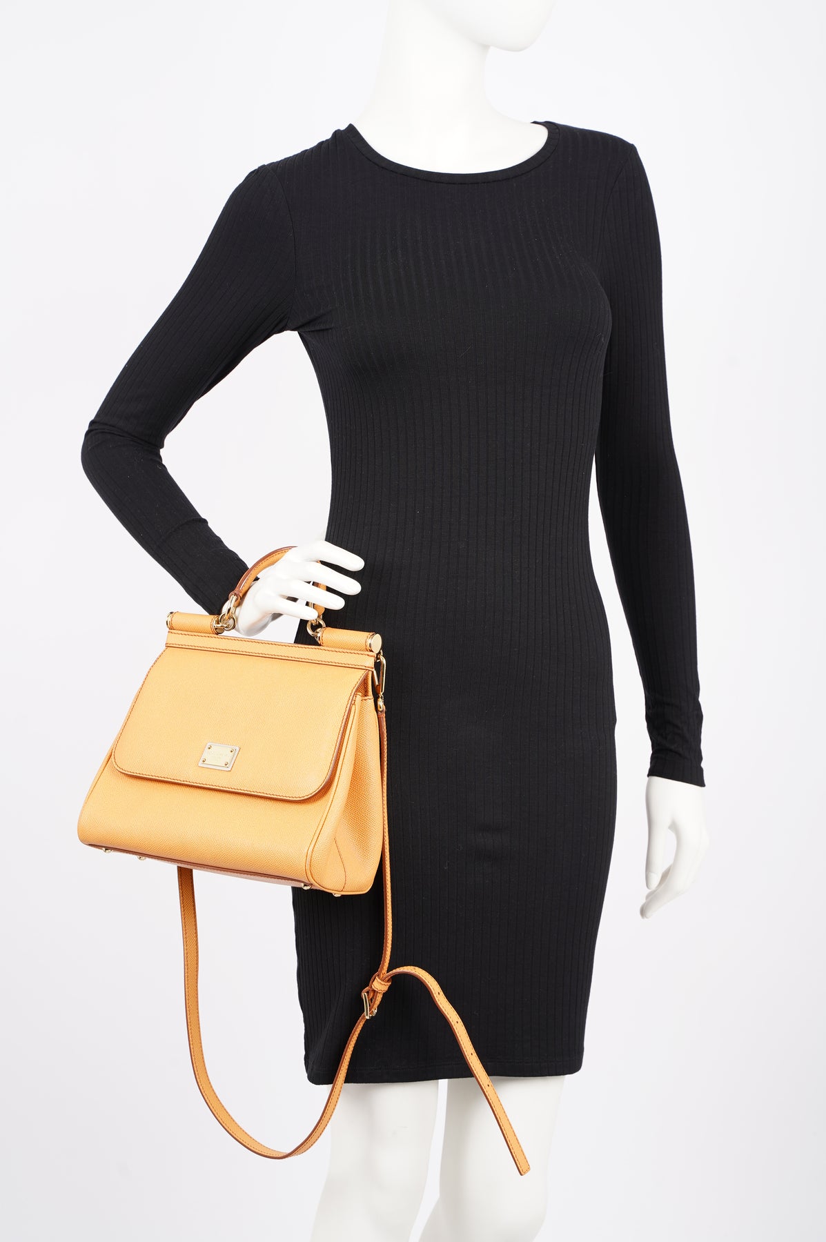 Dolce & Gabbana Womens Sicily Bag Burnt Orange Medium – Luxe Collective