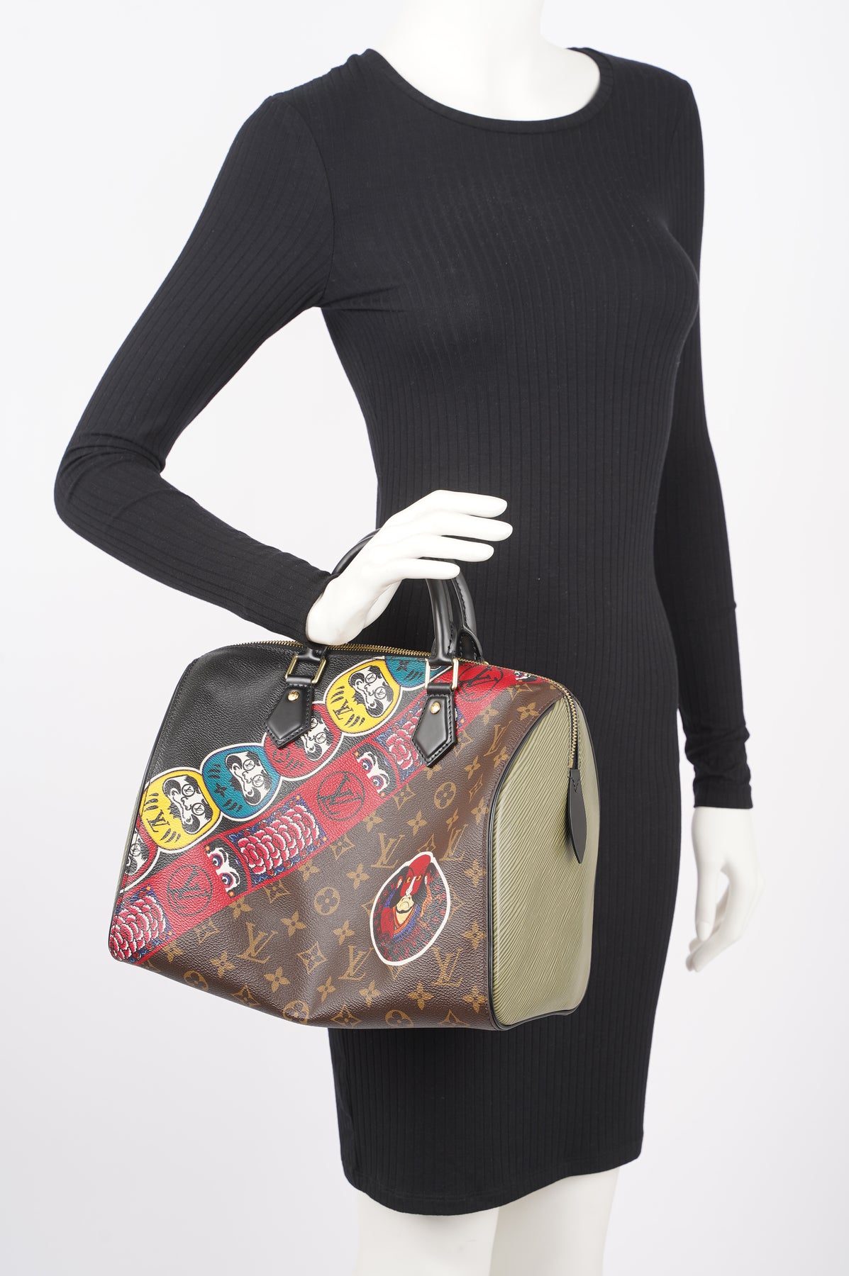 Louis Vuitton Womens Speedy Kabuki Handbag