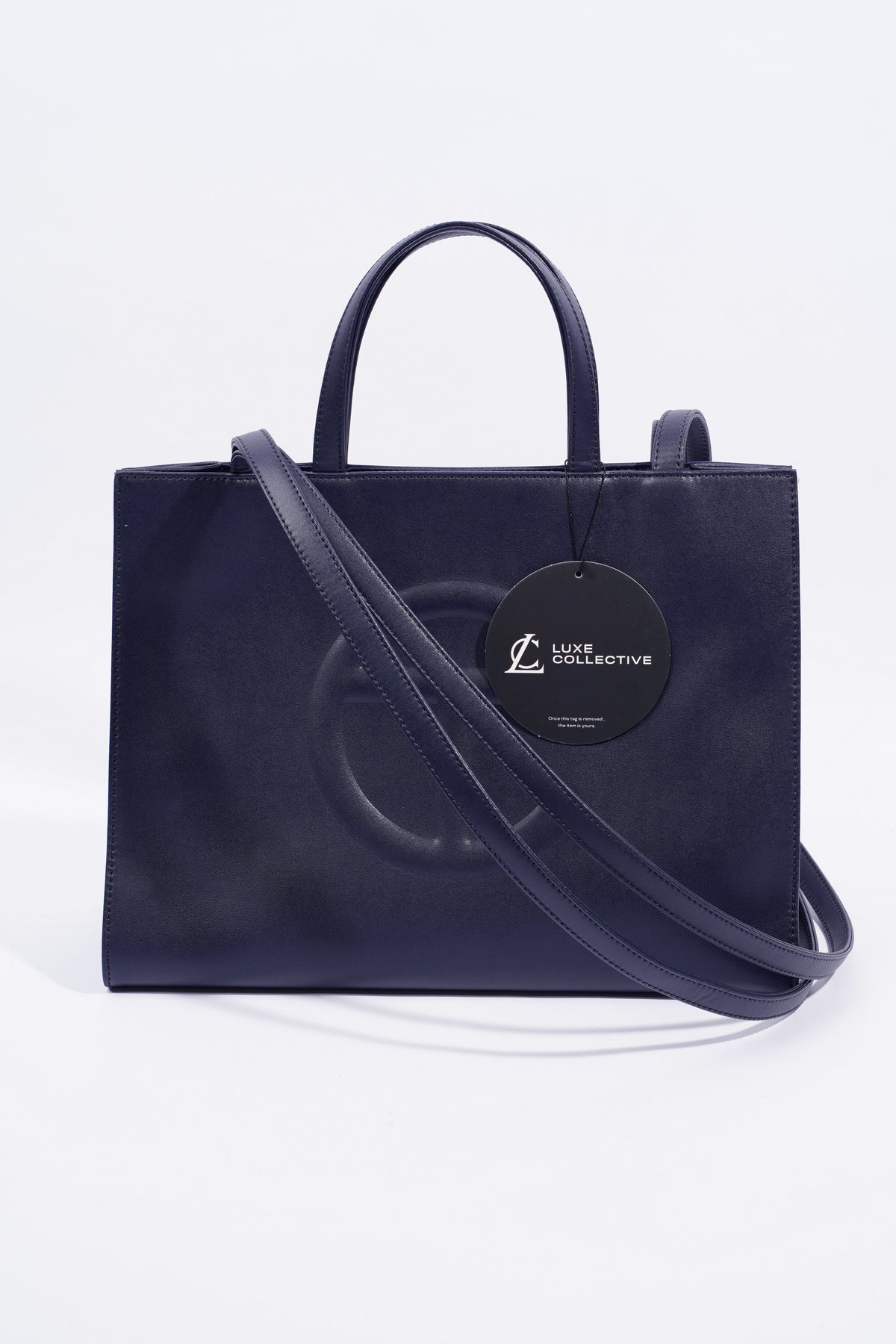 Telfar Shopping Bag Navy Medium – Luxe Collective