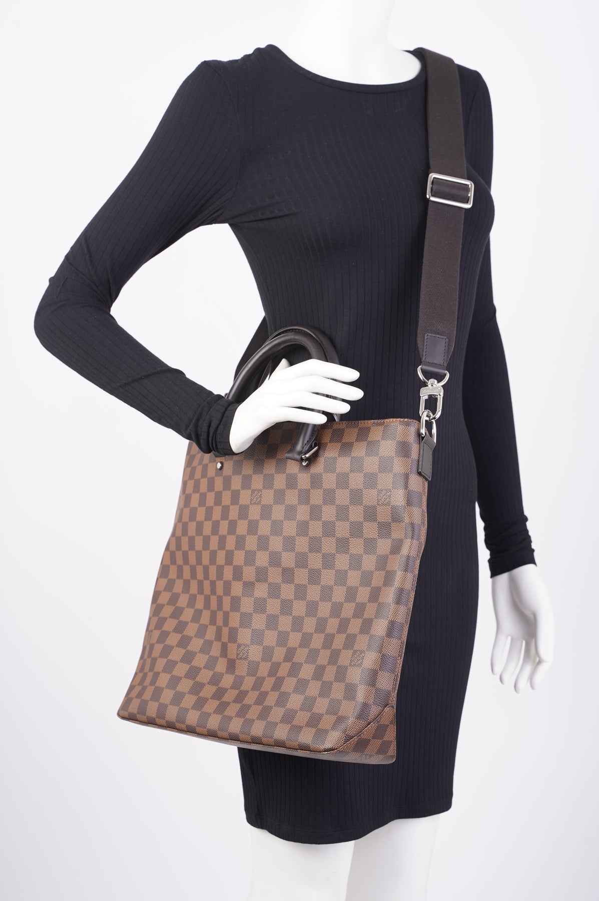 Louis Vuitton Womens Jake Tote Damier Ebene Canvas – Luxe Collective