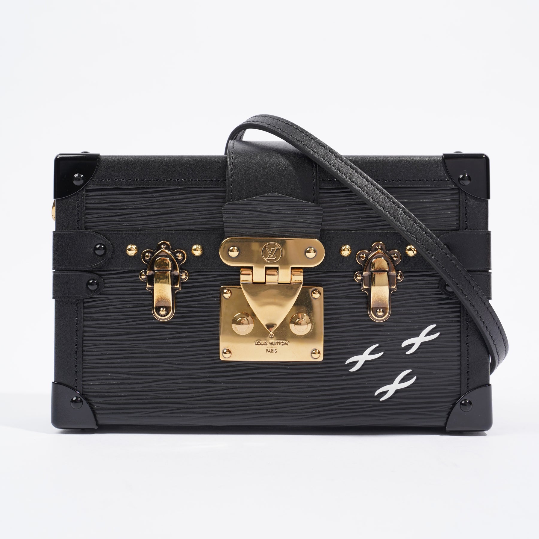 Louis Vuitton Babylon Chain BB Monogram Mahina Calf Leather Gallet Bag  Handbag