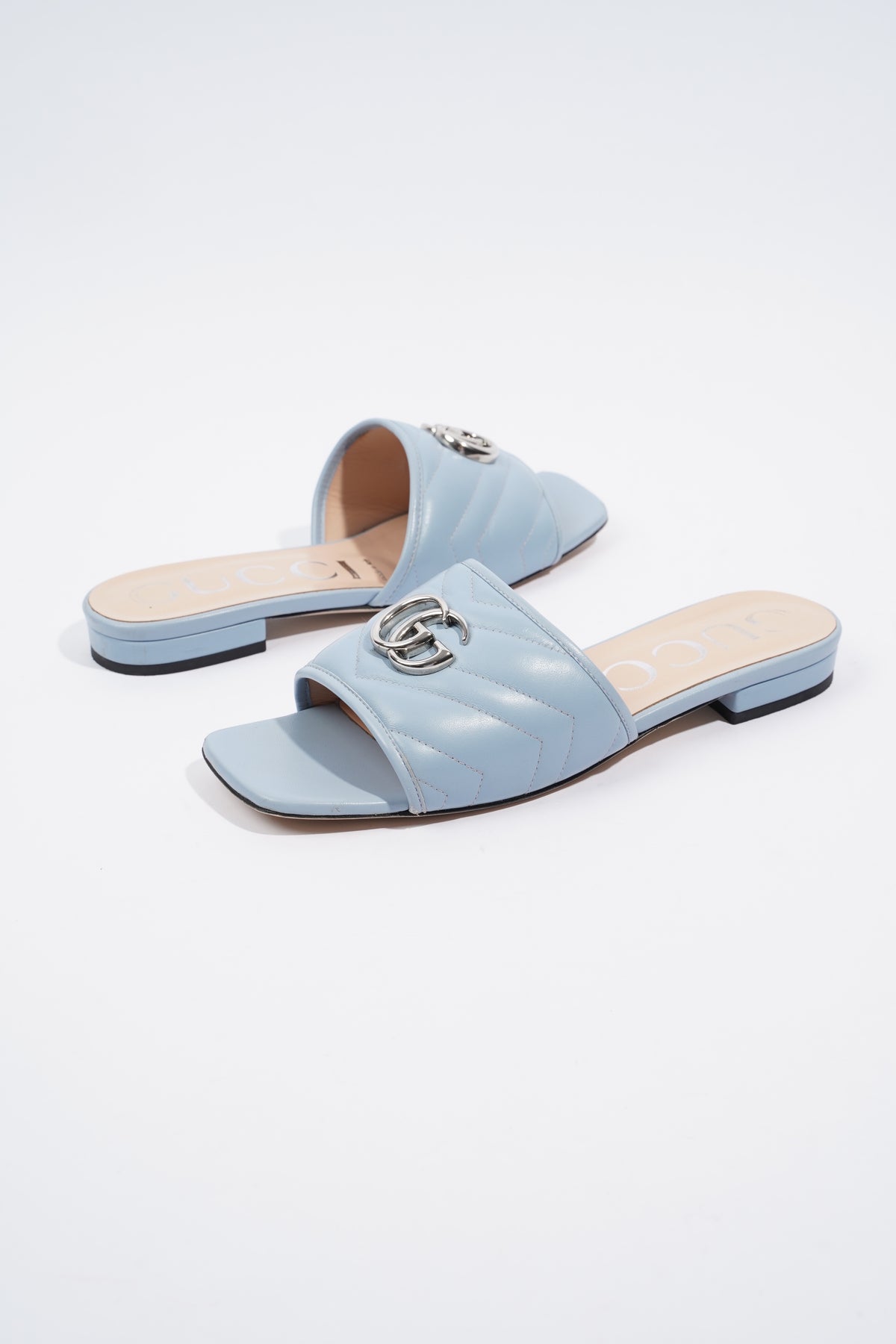 Baby blue gucci discount sandals