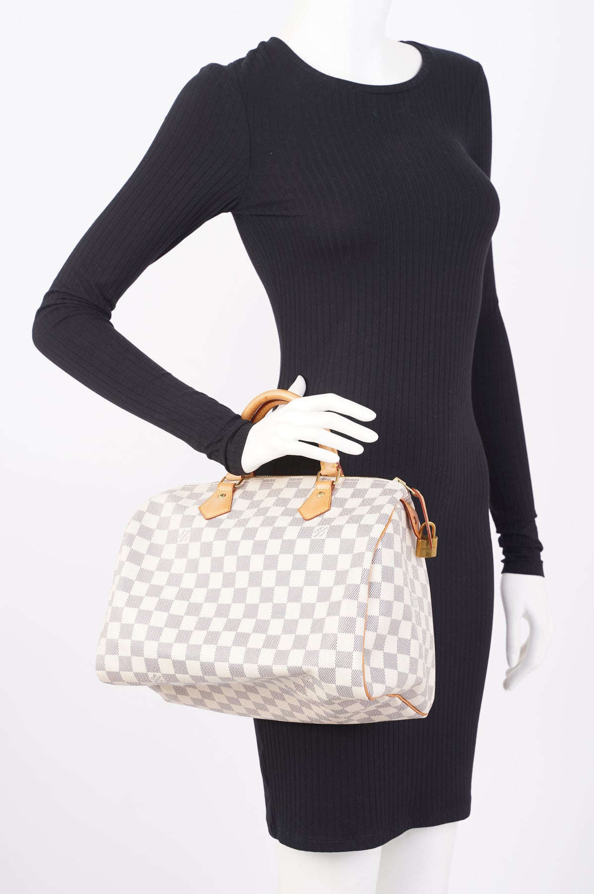 LOUIS VUITTON Speedy 25 in Damier Azur Canvas