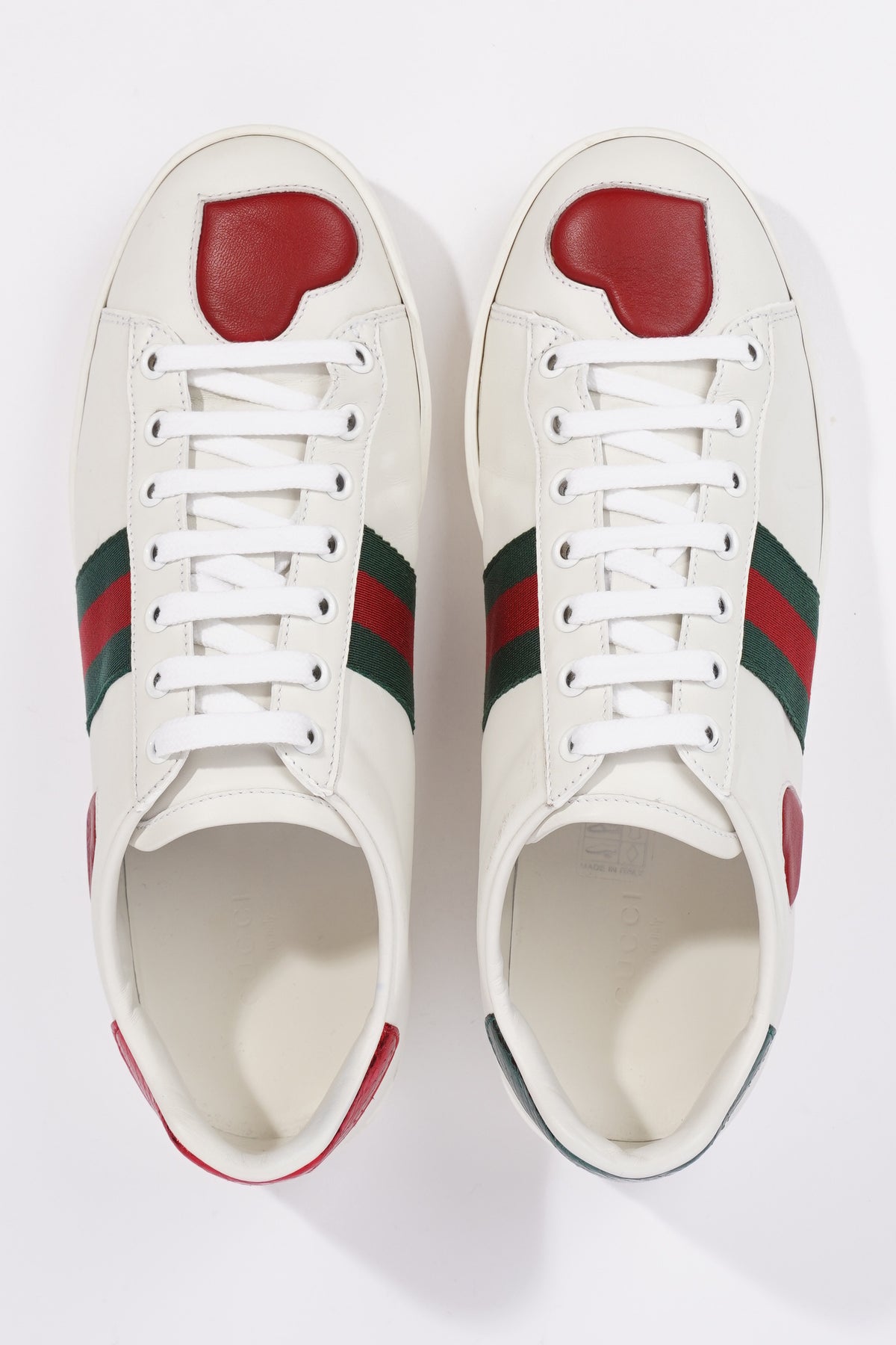 Gucci ace clearance heart sneakers