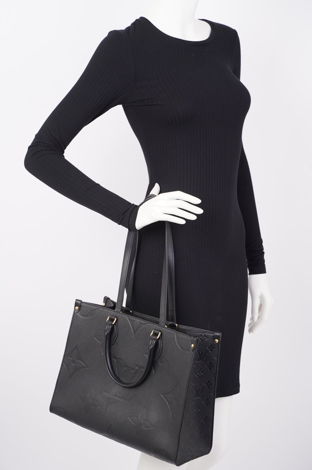Louis Vuitton On The Go Bag Monogram Empreinte Leather MM – Luxe