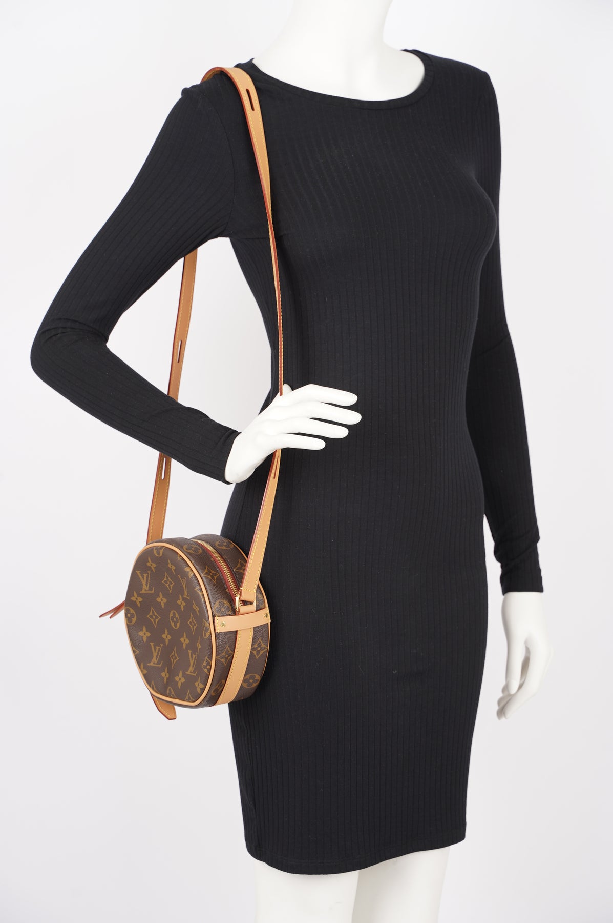 Louis Vuitton Boite Chapeau Souple Bag Monogram Empreinte Leather MM Black  2265621