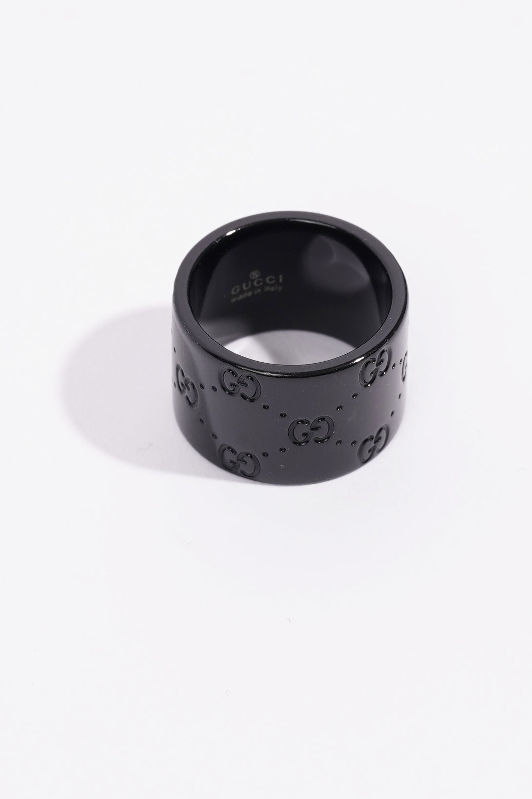 Mens gucci ring deals black