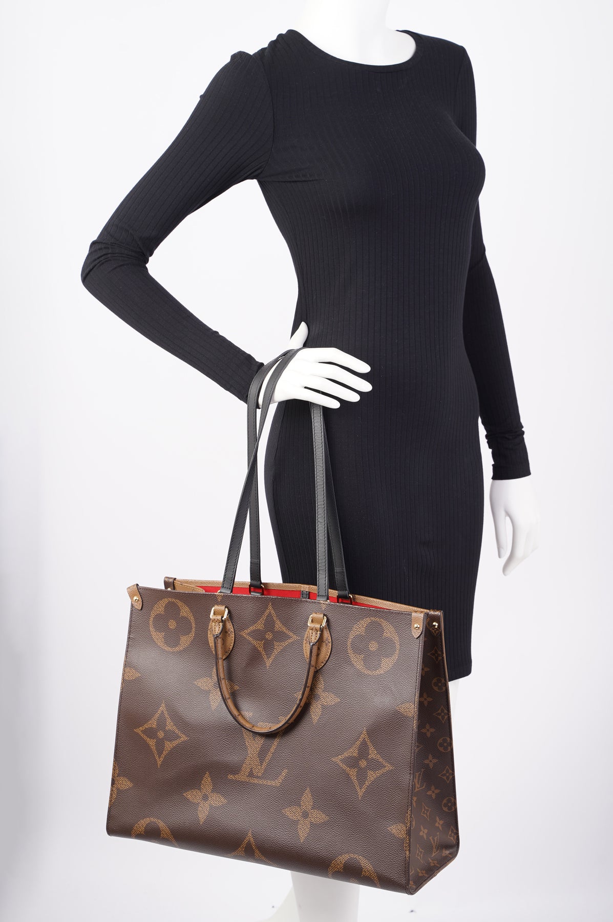 Handbags Louis Vuitton Louis Vuitton on The Go Tote Bag Reverse Monogram GM
