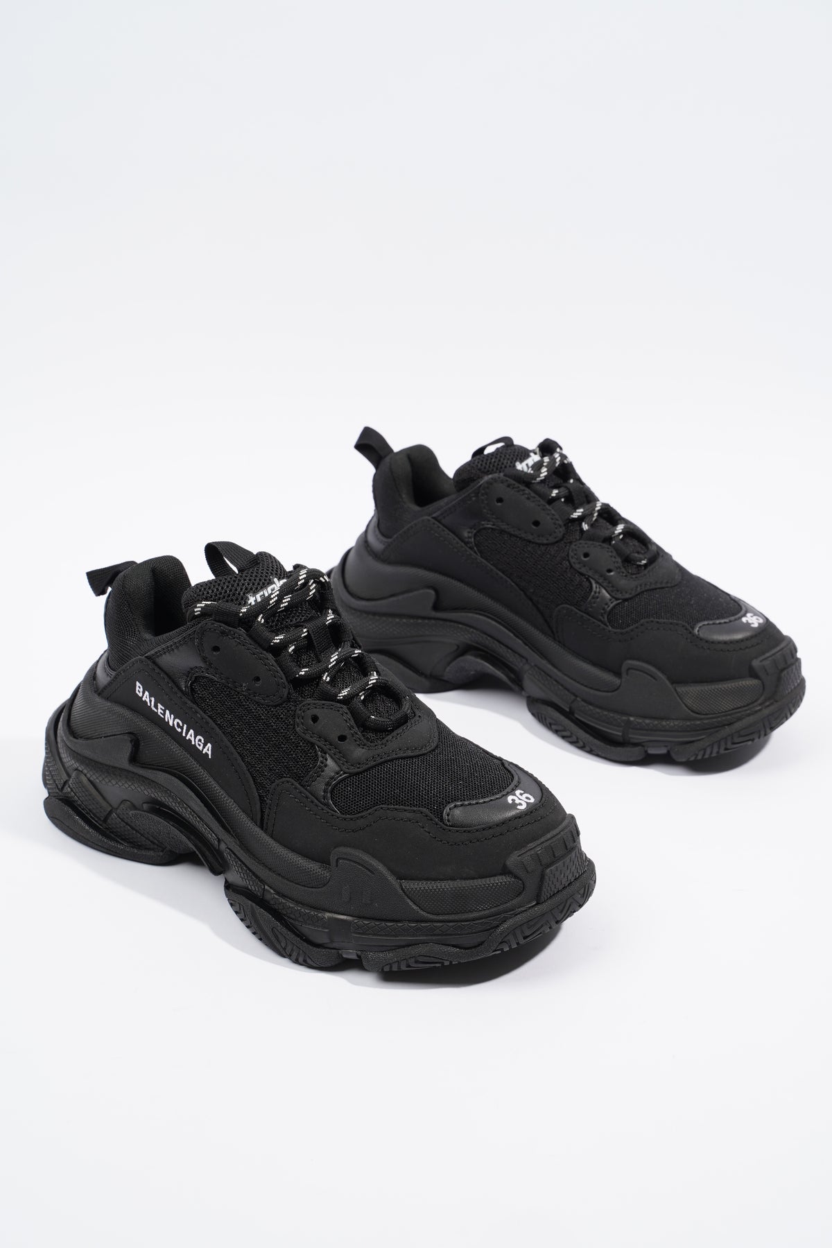 Balenciaga triple s hot sale black 36