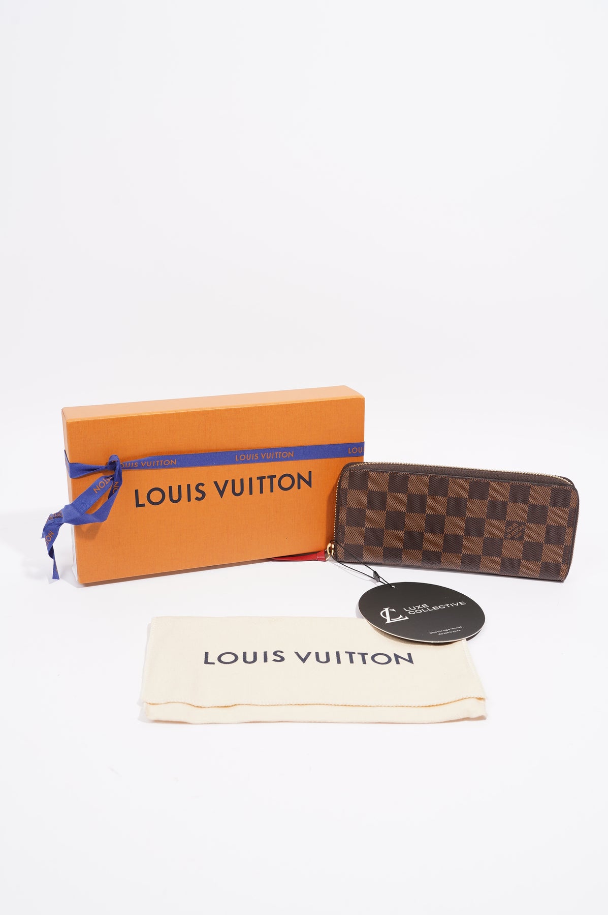 Louis Vuitton Clemence Wallet Damier Ebene Canvas – Luxe Collective