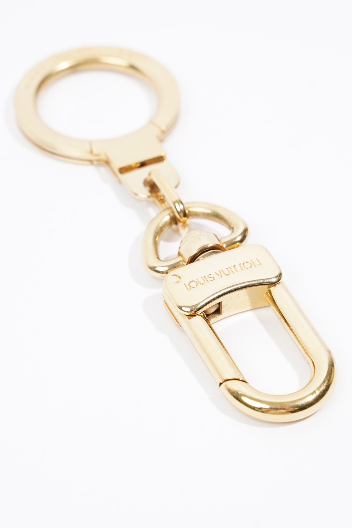 Louis Vuitton Womens Key Ring Extender Golden Finish Base Metal