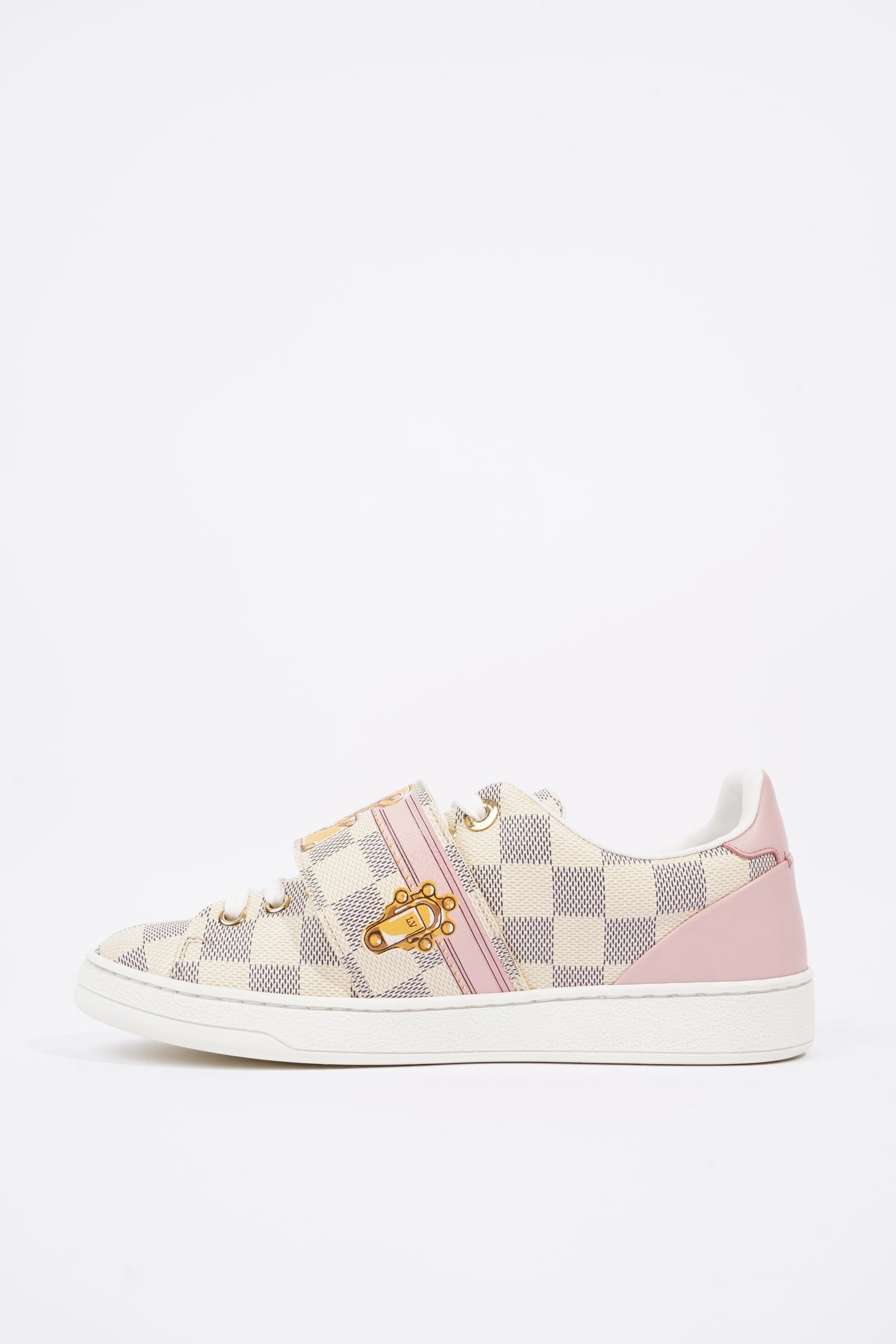 Shop Louis Vuitton DAMIER AZUR Women's Pink Shoes