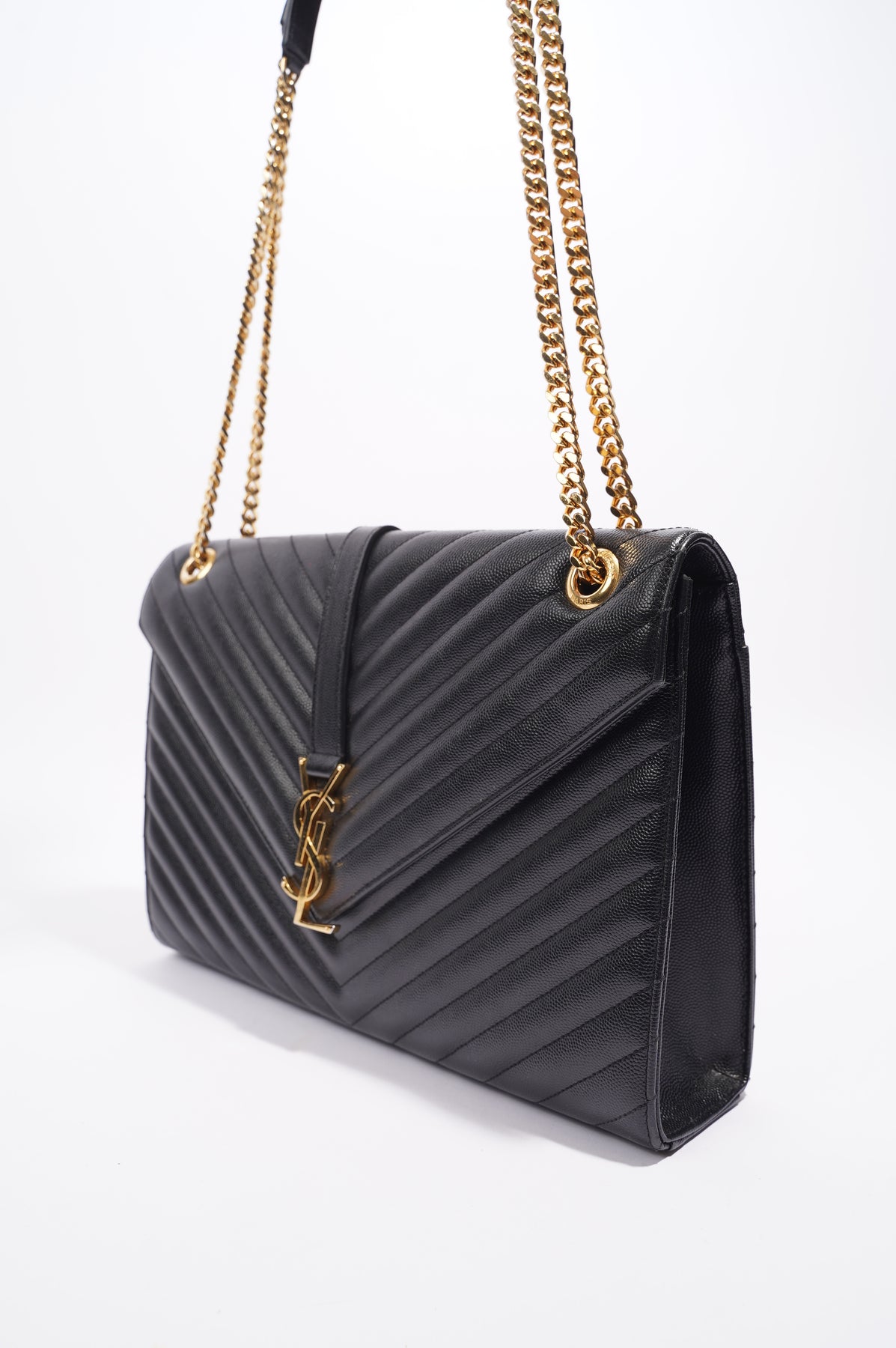 Saint Laurent - Beige Quilted Envelope Bag – The Luxurious Shop
