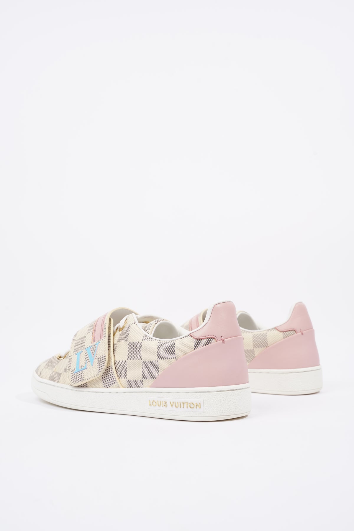 Shop Louis Vuitton DAMIER AZUR Women's Pink Shoes