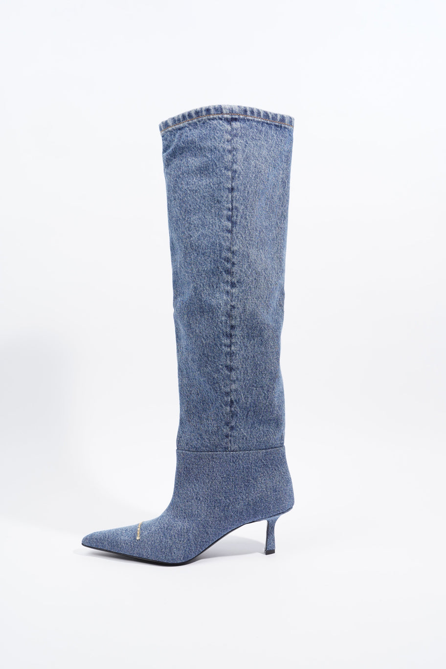 Alexander Wang Womens Viola 65 Slouch Boot Washed Denim EU 36 / UK 3 Image 5